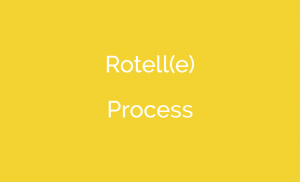 Rotell(e) Process on a yellow background