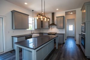 Kitchen In A New Custom Home With Large Island