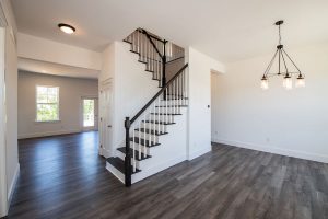 Custom Home from Rotelle Homes Steps and Living area
