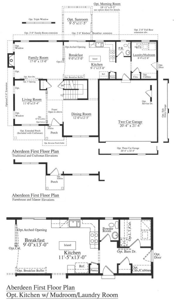 first floor floor plan of a aberdeen model from rotelle