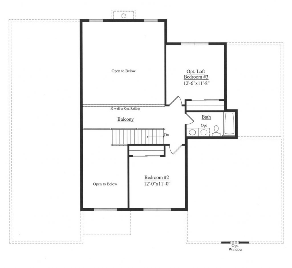 Floor plan for a cape cod model from rotelle