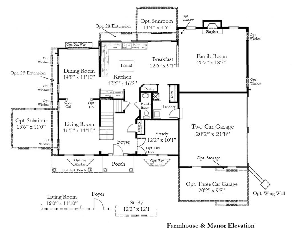 First floor floor plan for a rotelle st andrews model