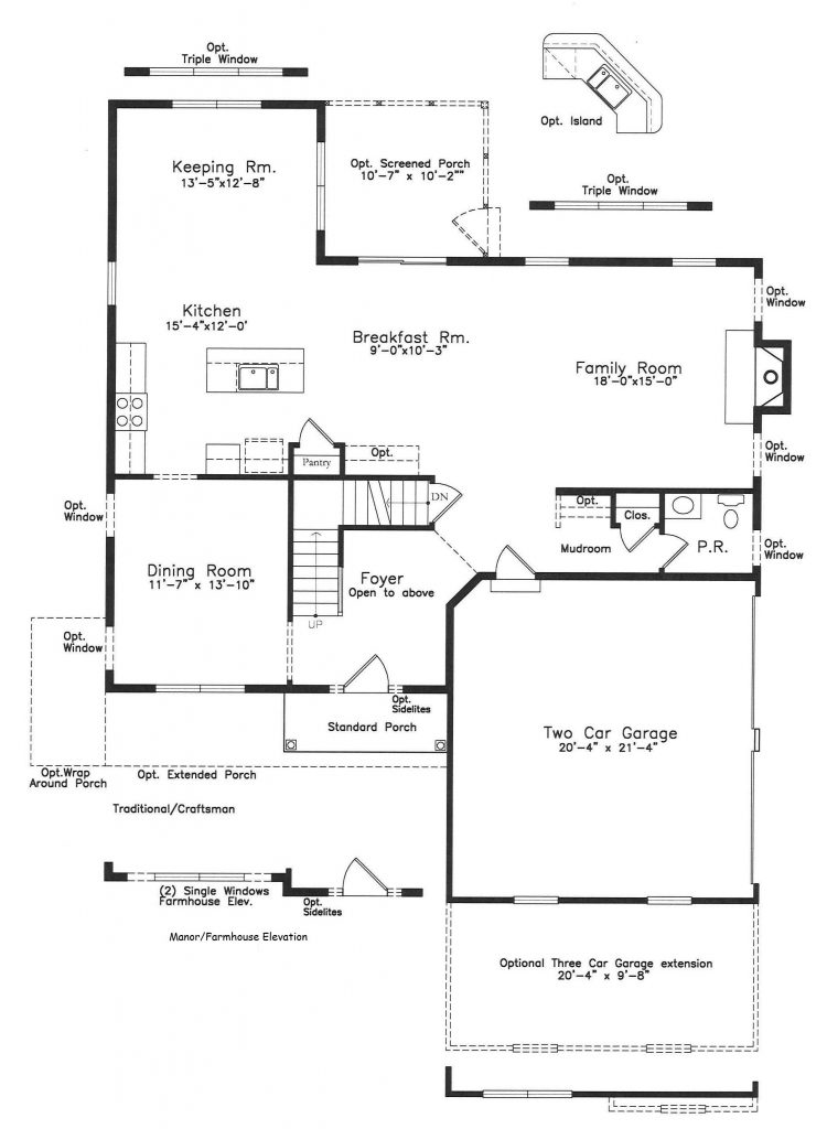 first floor floor plan for a rotelle Wellesley model