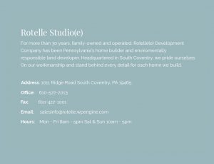 Rotelle Studio Hours and Contact Information