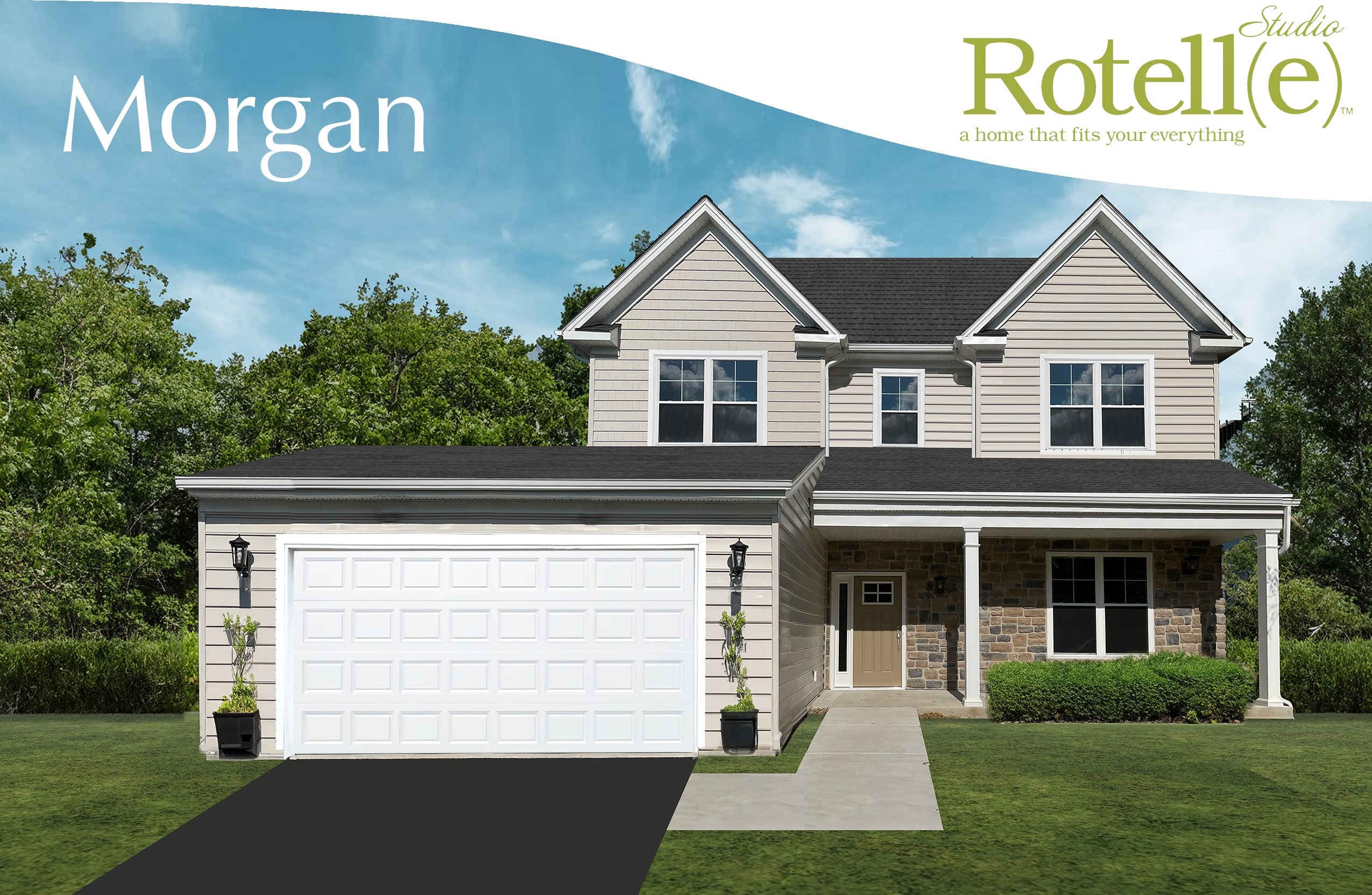 Front elevation of the morgan model from rotelle
